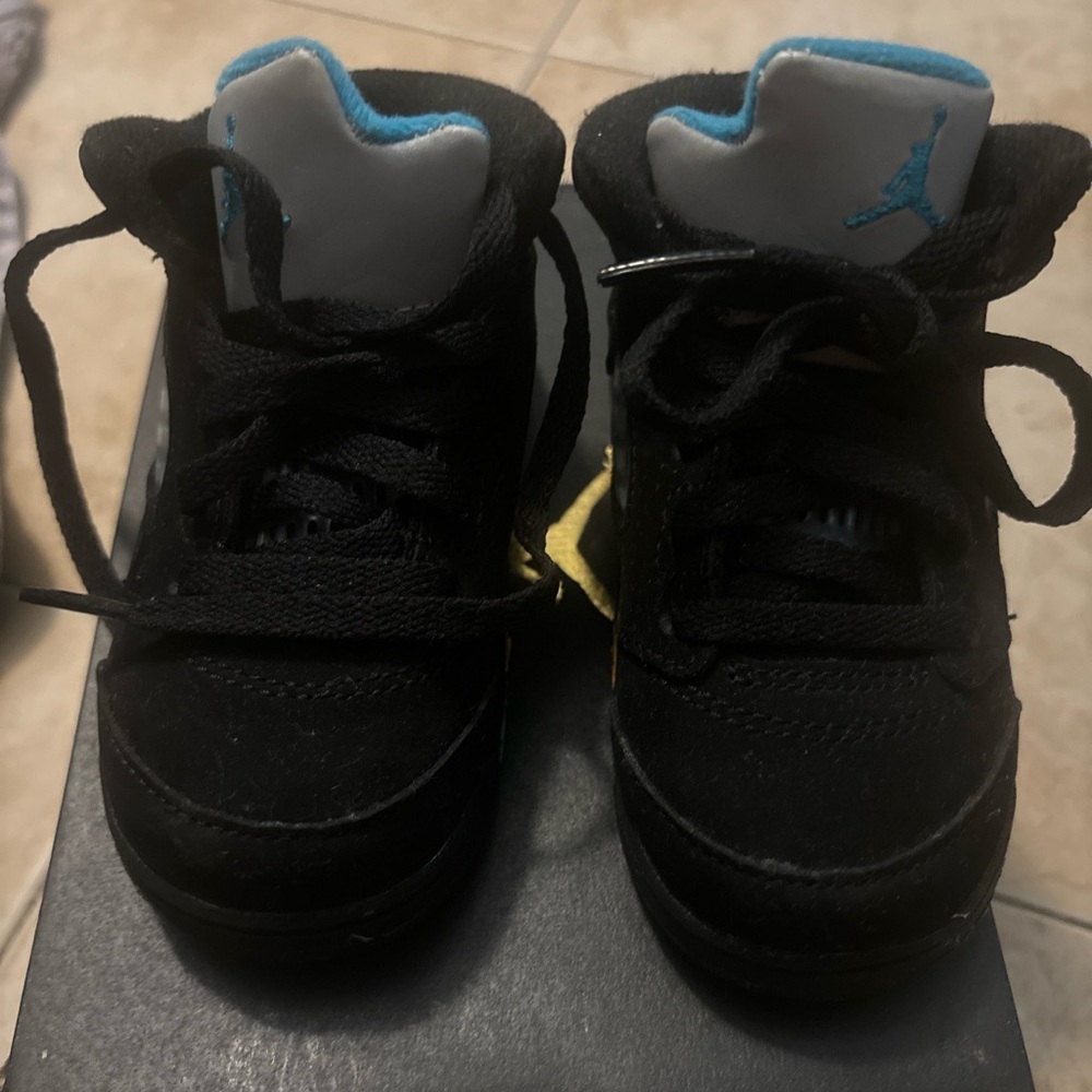 Jordan 5 Retro (TD) Size 7c - 'Aqua' Toddler Sneakers - 440890 047